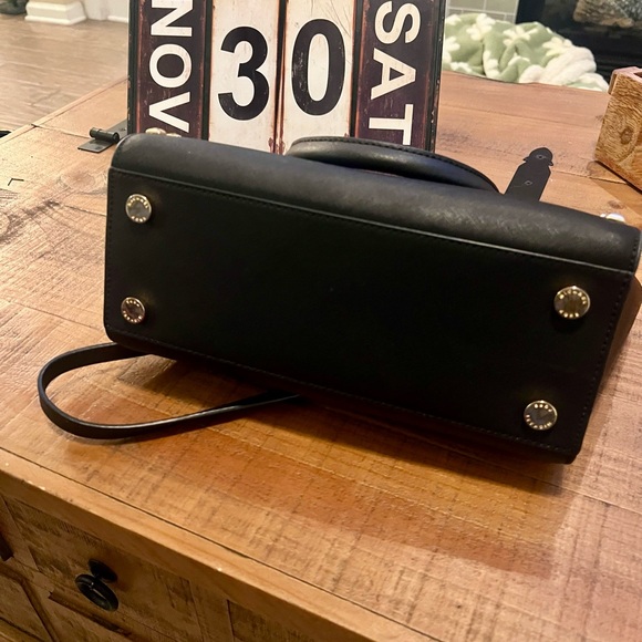 SOLD Michael Kors gold studded Selma hard leather Crossbody satchel  - Picture 5 of 5